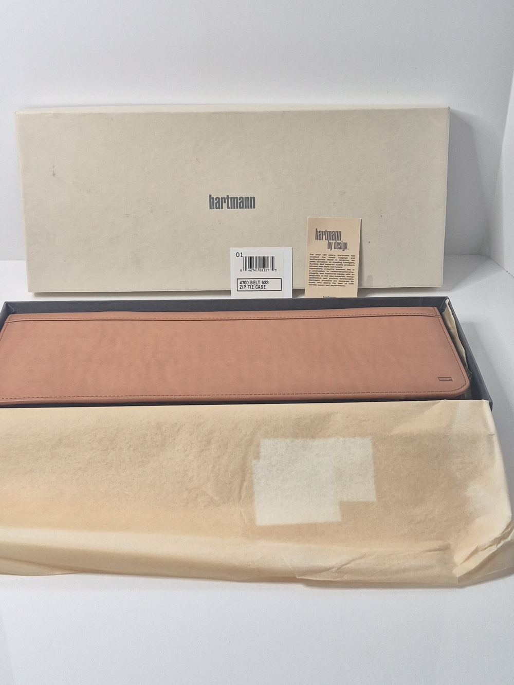 Tan Leather Travel Accessories Organizer